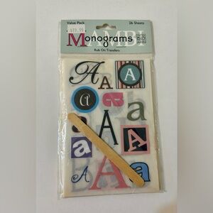 Rub On Letters Me & My Big Ideas Vintage NEW